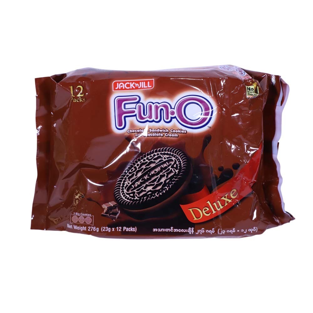 Jack & Jill Fun O Choco Cream Sandwich Cookies 276G