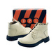 HQ Leather Boot Shoe 32100718 (Cream,No-38)