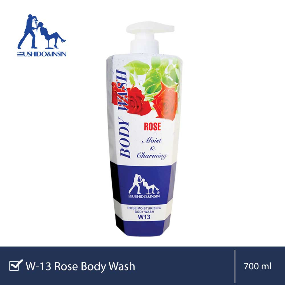 Ushido&Insin Body Wash Rose 700ML W-13.