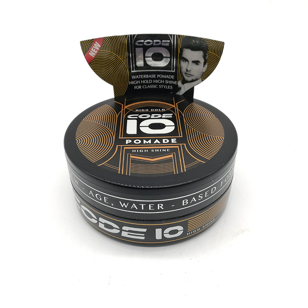 Code 10 High Hold Classic Hair Styling Waterbase Pomade 60G