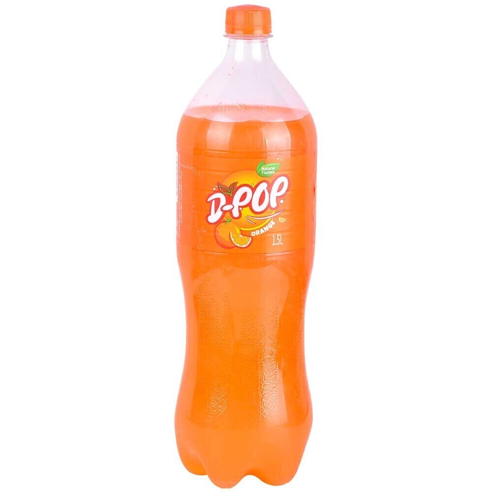 D-Pop Orange Carbonated Drink 1.5LTR