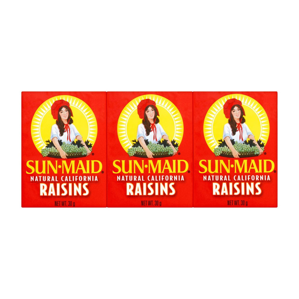 Sun Maid Natural California Raisins 6x30G