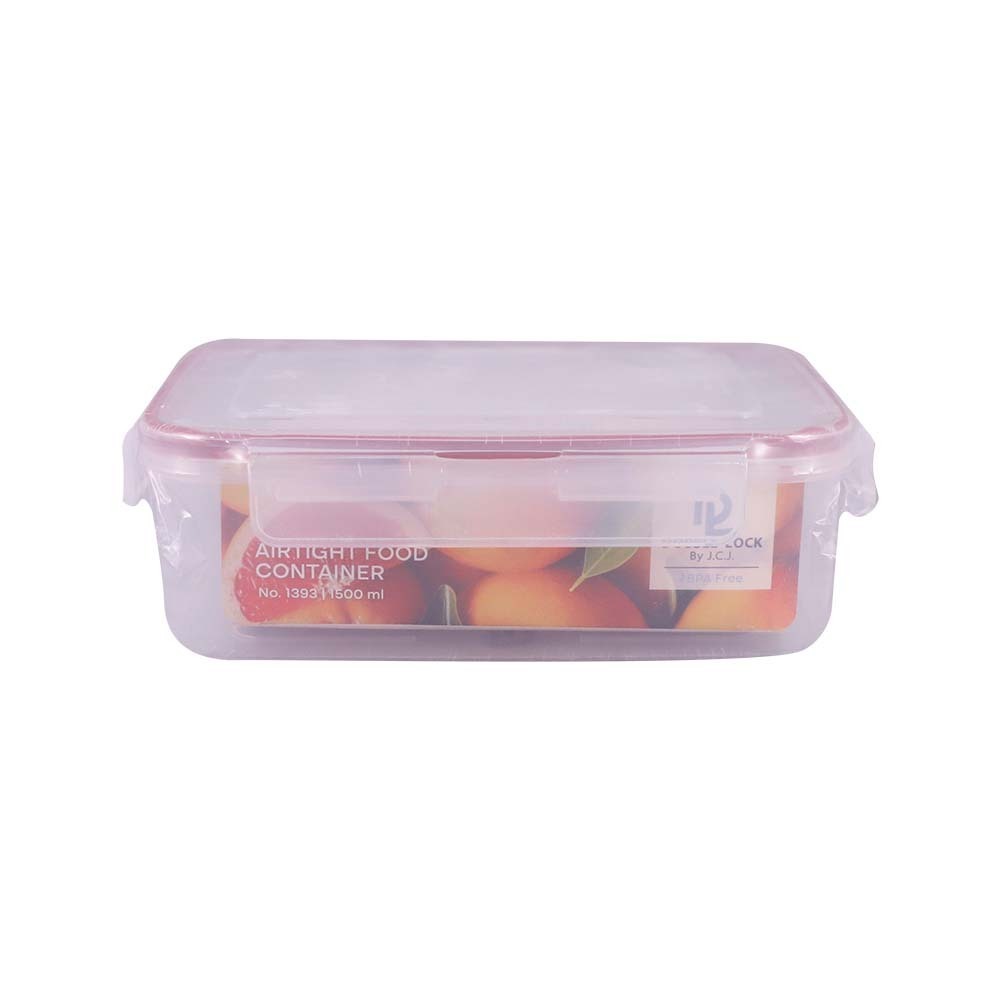 Jcj Safe&Lock Rectangular Food Box 1500ML No.1393