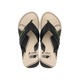 Rider Way Logomania II Thong A Flip (No-9) Beige, Black & Green 212388BB08509