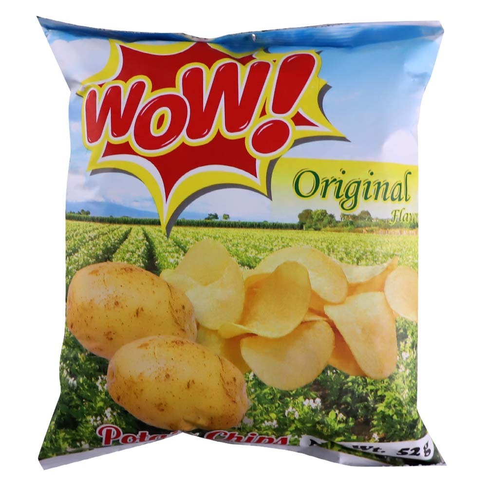 Wow Fried Potato Chips Original 52G