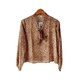 Kudos Chiffon Woman Blouse B-008 Brown Large