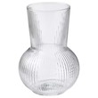 Ikea Pådrag Vase, Clear Glass, 17 CM 504.709.89