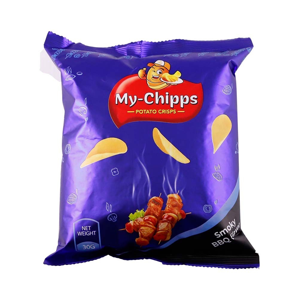 My-Chipps Potato Crisps Smoky BBQ 30G (P)
