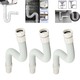 Jaramy Kitchen Flexible Sink Pipe  3PCS Set