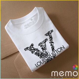 memo ygn Louis Vuitton unisex Printing T-shirt DTF Quality sticker Printing-Red (Small)