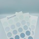 Jourcole  Circles and Dots Sticker One Sheet Journaling Deco Sticker  3.5x5inches JC0019 Blue