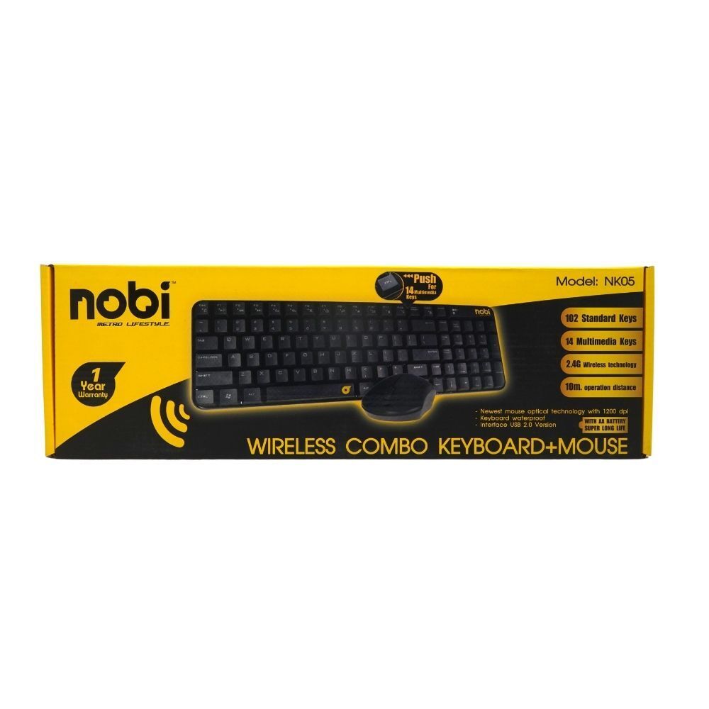 Nobi Wireless Combo Keyboard & Mouse NK-05