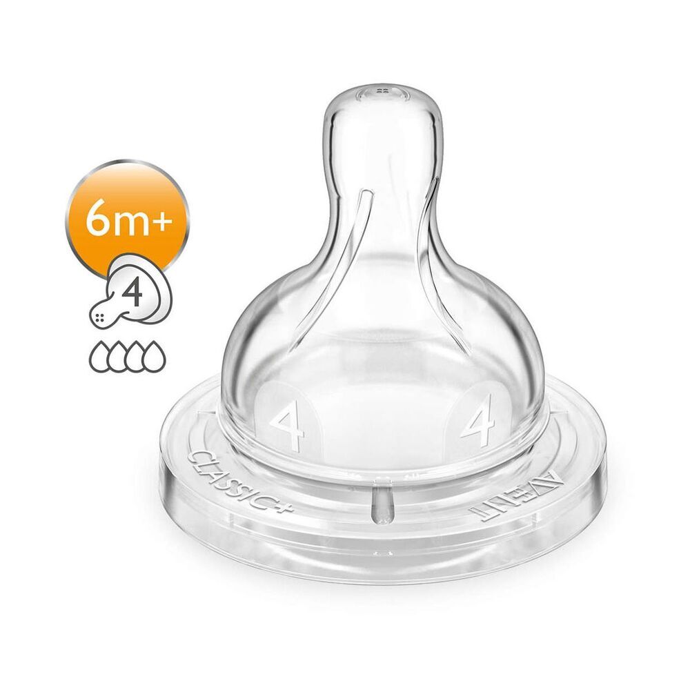 Avent Silicone Nipple SCF634/27 (6M+)