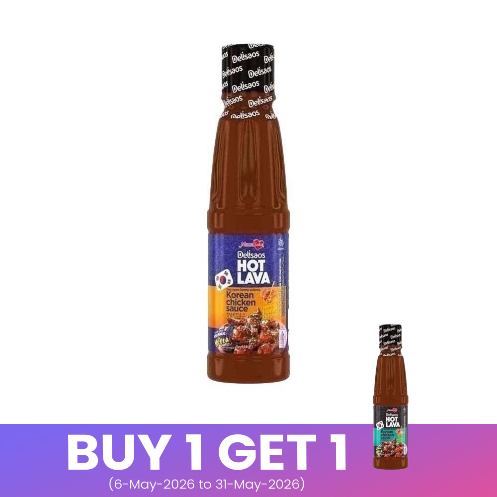Delisaos Hot Lava Korean Chicken Sauce Honey Original 160G