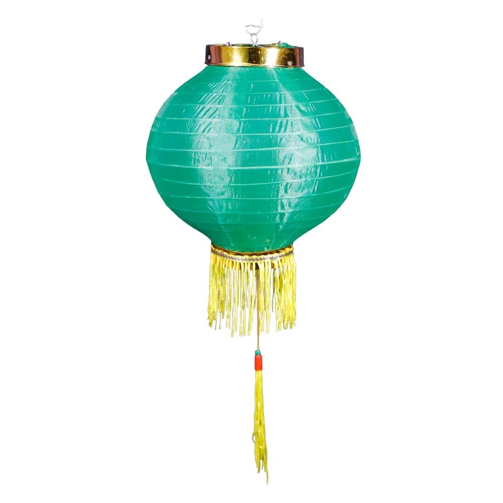 Uncle Gyi Round Paper Lantern with Tassel 8in