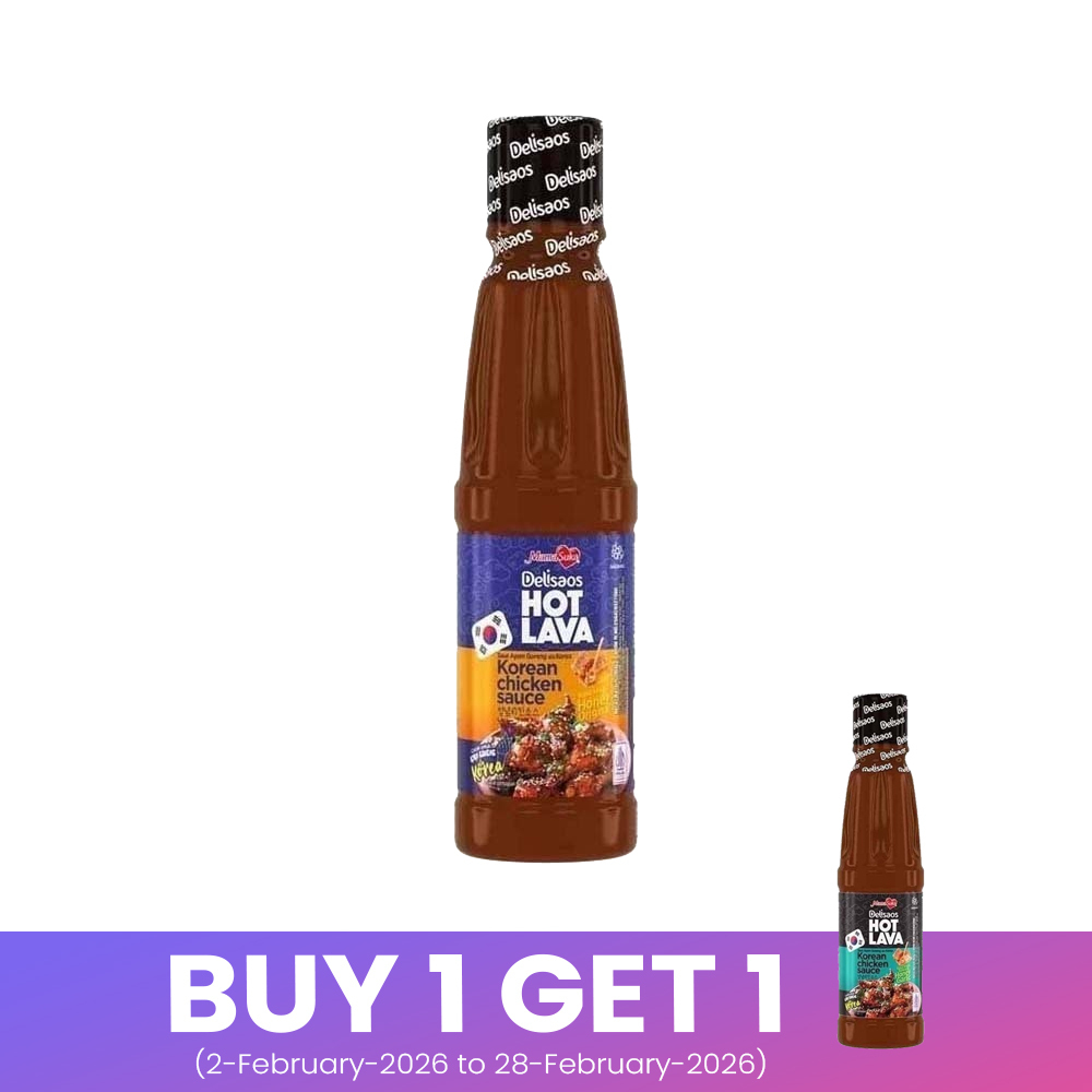 Delisaos Hot Lava Korean Chicken Sauce Honey Original 160G