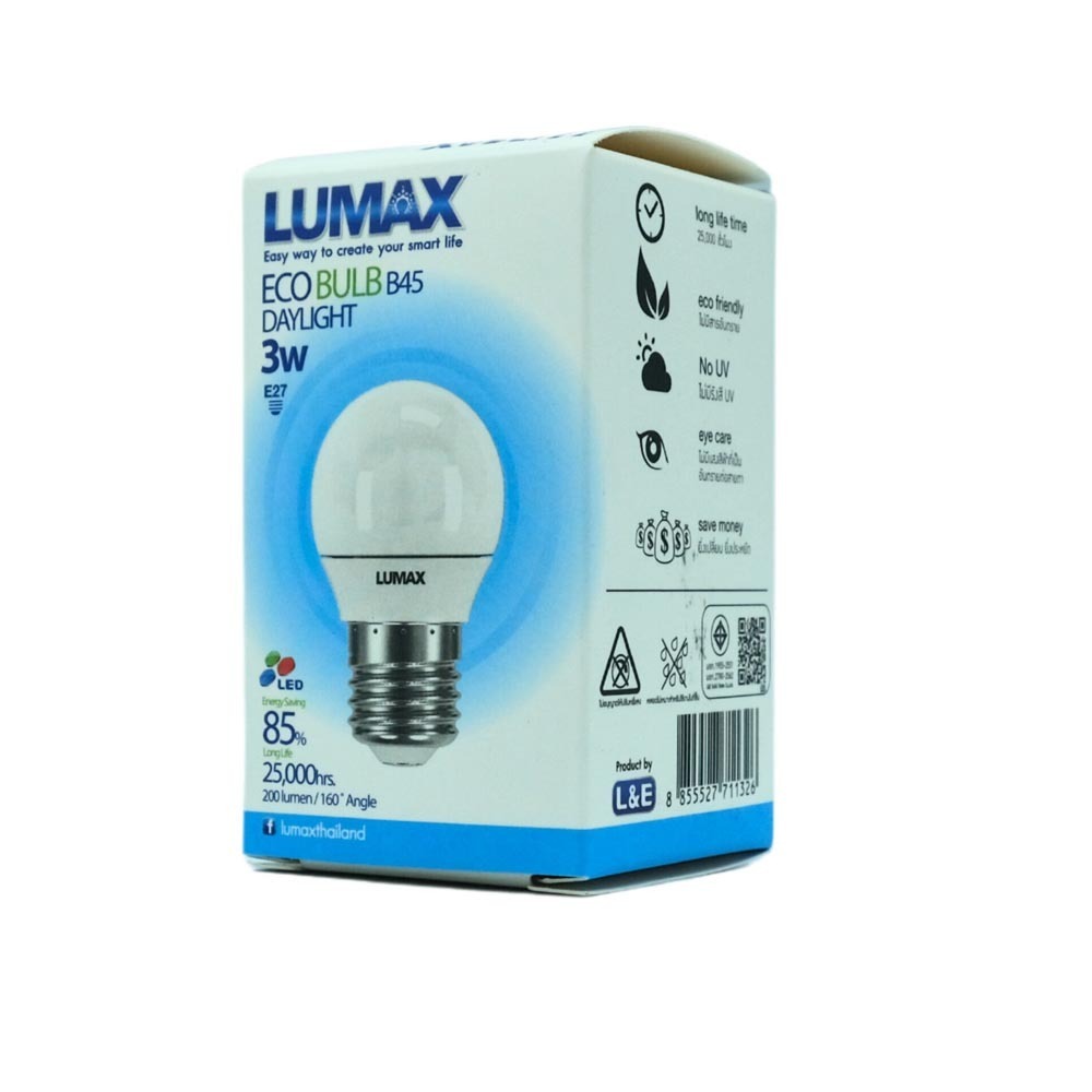 Lumax Eco Bulb 3W Daylight Lux 57-00049