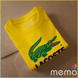 memo ygn lacoste unisex Printing T-shirt DTF Quality sticker Printing-Yellow (XXL)