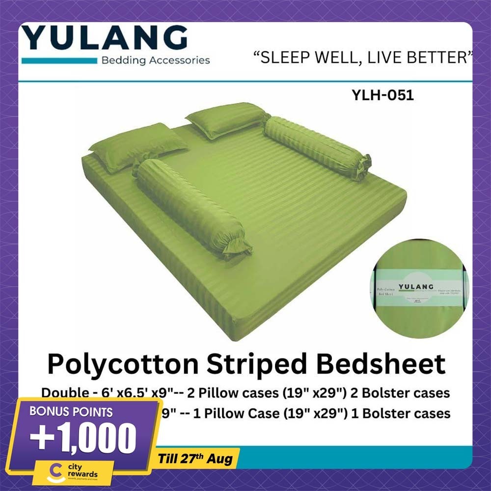 Yulang Hotel Stripped Single Bedsheet Set YLH-51S