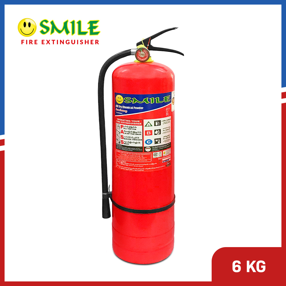 SMILE 6KG ABC DCP Fire Extinguisher With Pipe