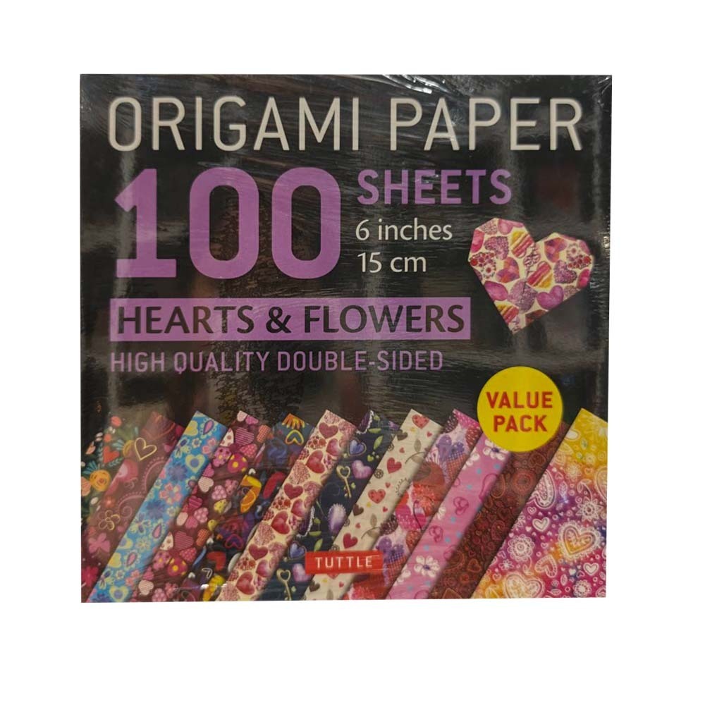 CT Origami Hearts & Flowers 100 Sheets