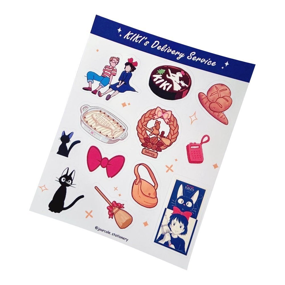 Jourcole  Kiki's Delivery Service Sticker 1 Sheet 3.8x4.5Inches JC0009