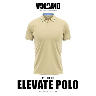 Volcano Men Elevate Polo Shirt White MDPV-S1011-01 Large