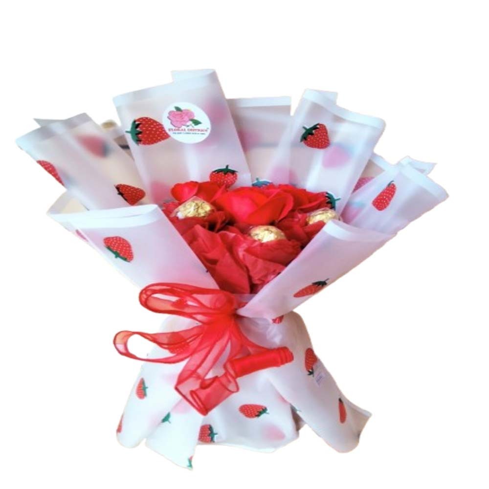 Floral District Artificial Flower & Chocolate