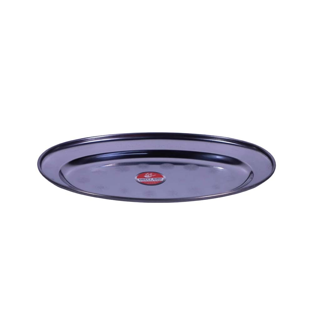 Happy Bird Steel Oval Flat Tray F26