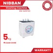 Nibban Semi Auto Washing Machine 5.0 Kg 
(WMSA50TGC)