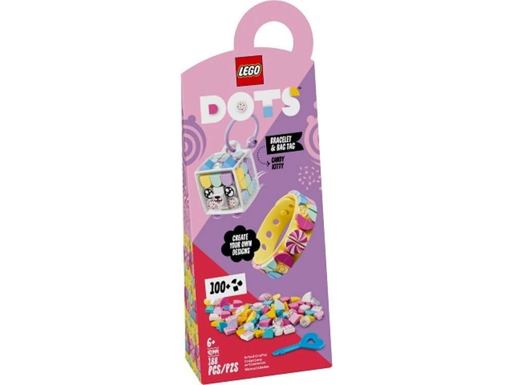 Lego Dots Candy Kitty Bracelet & Bag Tag 188PCS (6+Age/Edages) 41944
