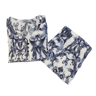 Bambi Womenwear BKK Spun Kanote Oneset D-2 S/L Brown AA0061 Medium