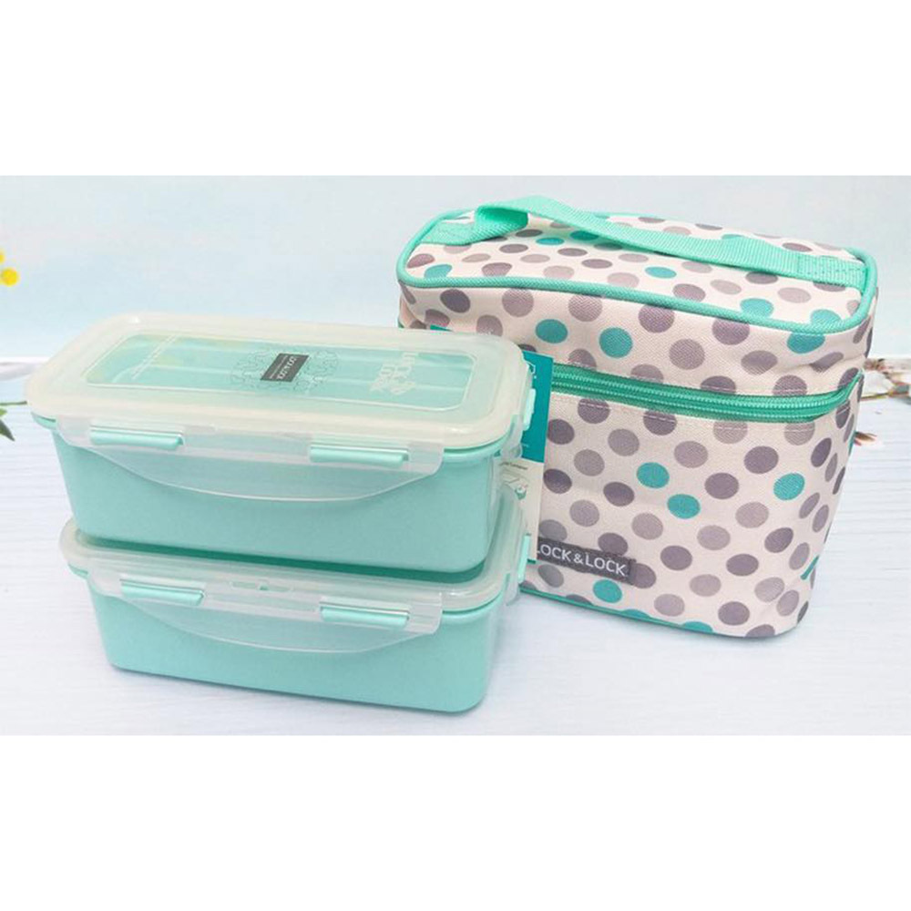 LCK762DT Lock & Lock Lunch Box Jumbo Handy With Lunch Bag HPL762 With