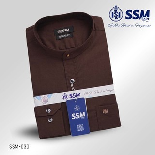 Mandarin Collar Shirt Long Sleeve Large (Purplish Blue) SSM-O-P-S-060