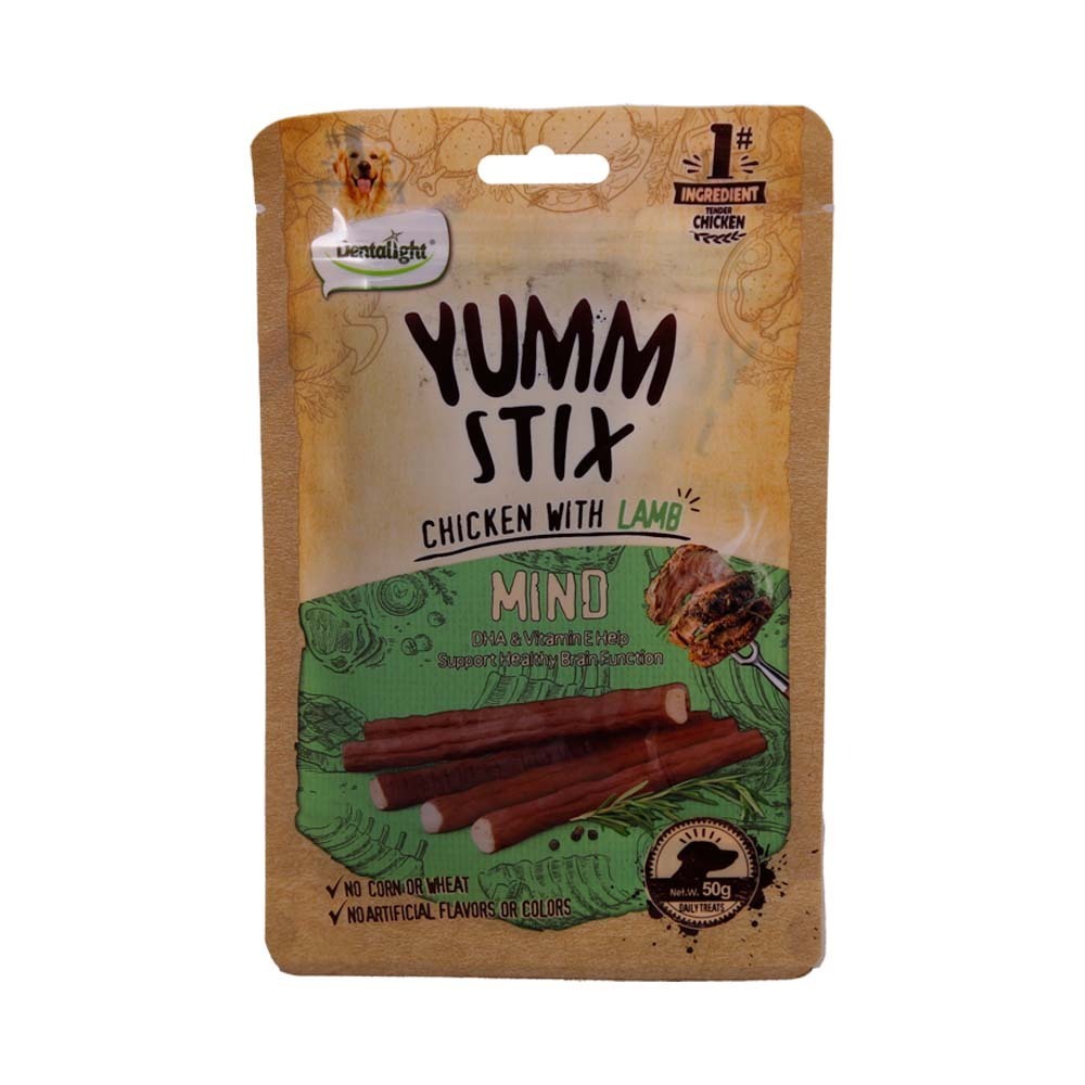 Yumm Stix Dog Dental Stick Chicken With Lamb 50G
