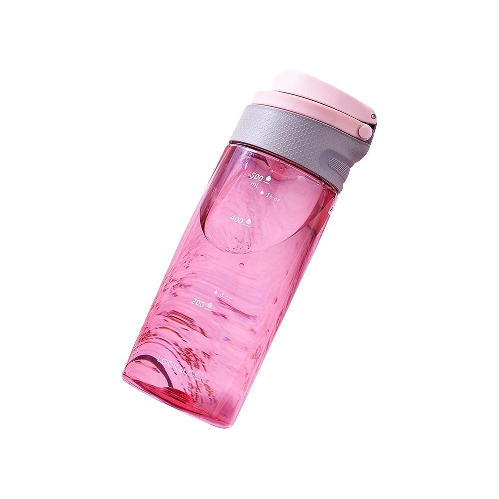 ABF762 Lock & Lock One Touch Sports Bottle 550ML (Pink)