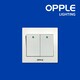 OPPLE OP-C021021A-WH (2Gang 1Way) Switch and Socket (OP-21-003)