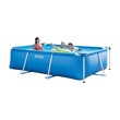 Baby Cele Rectangular Metal Frame Pool 14ft 10814