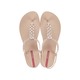 Ipanema Class Modern Craft San Sandal (No-6) Beige & Metallic Pink 183508AR03206