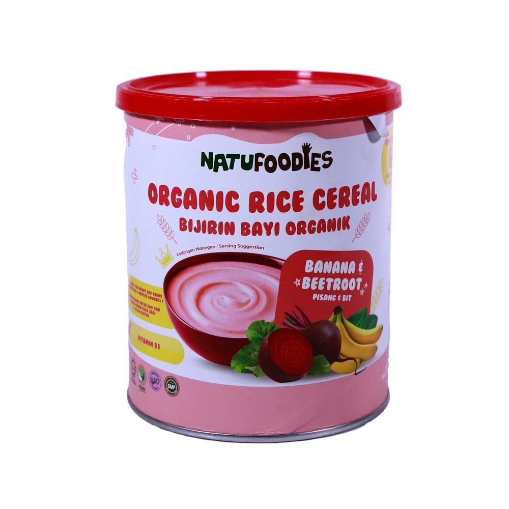Natufoodies Cereal Banana & Beetroot 200G (6M+)