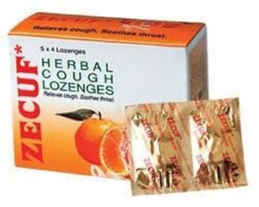 Zecuf Herbal Cough Lozenges Orange 4Lozengesx5