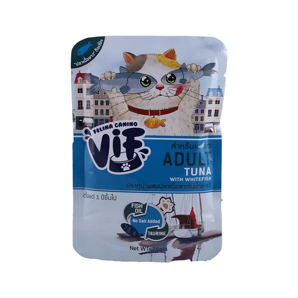 Felina Canino Vif Cat Adult Wet Tuna & Whitefish 75G