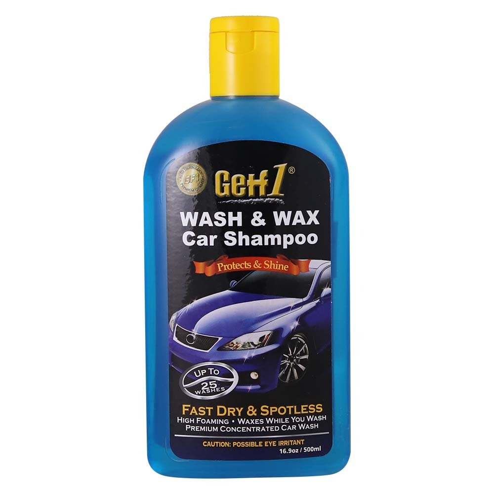 Getf1 Wash&Wax Car Shampoo Fast Dry&Spoteles 500ML