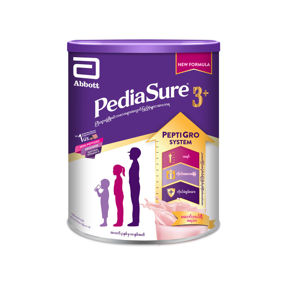 Pediasure Milk Powder Strawberry 400G 3-10 YRS