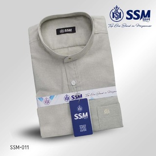 Madarin Collar Shirt Short Sleeve 2XL (Wood Brown) SSM-O-P-S-030