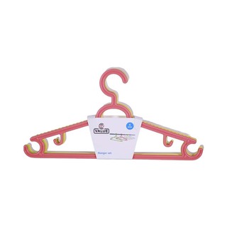 City Value Cloth Hanger 4PCS Mix Color