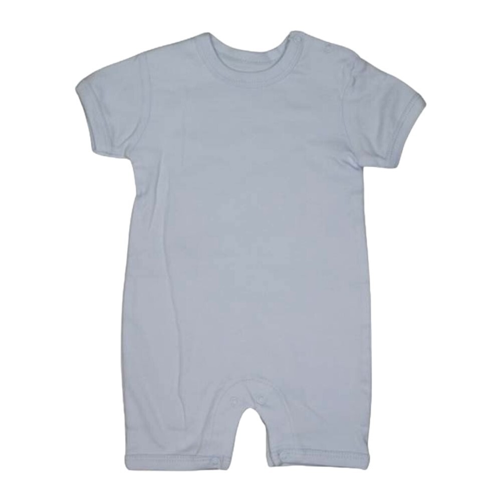 Te Te & Ta Ta Short Romper Short Sleeves Blue 0-3 Months (2Pcs/1Set) KRP-S102