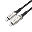 Acefast C6-01 USB-C To Lightning Zinc Alloy Digital Braided Charging Data Cable 27070007 Silver