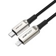 Acefast C6-01 USB-C To Lightning Zinc Alloy Digital Braided Charging Data Cable 27070007 Silver
