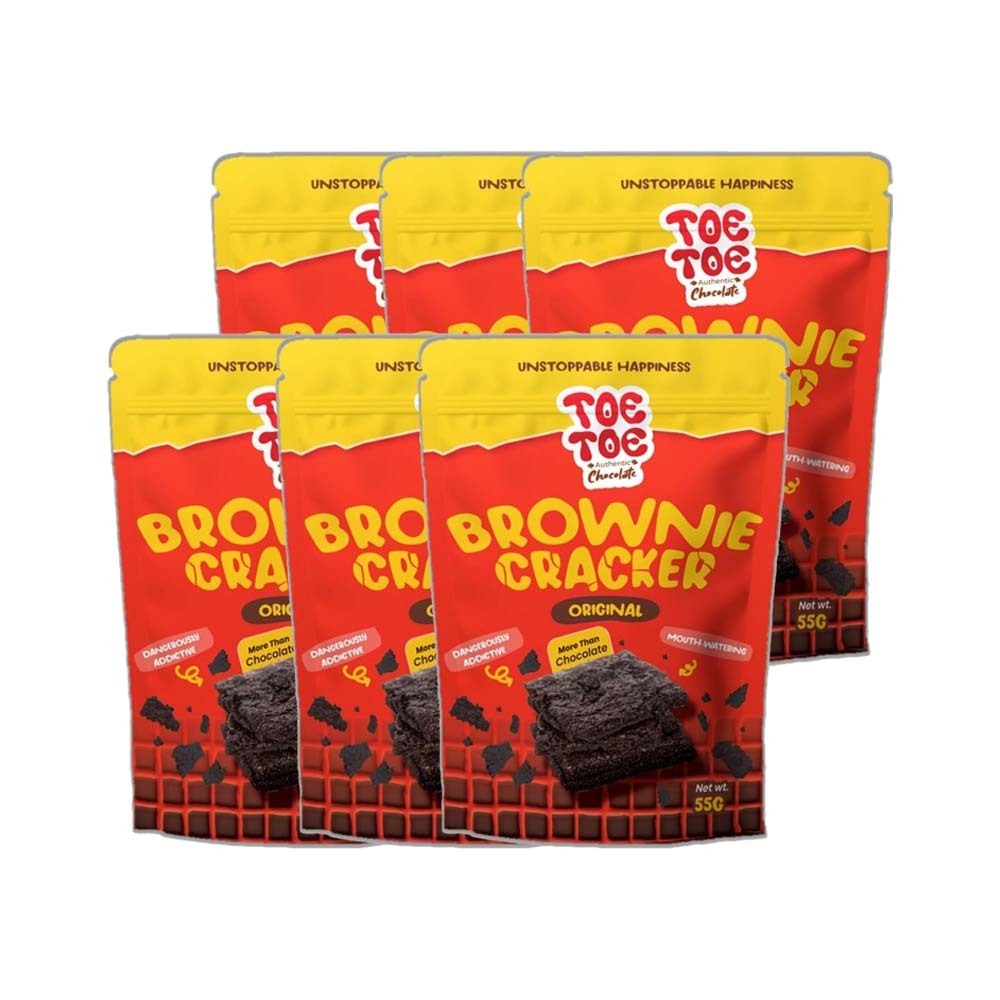 Toe Toe Chocolate Brownie Cracker Original (6PCS x 55G)
